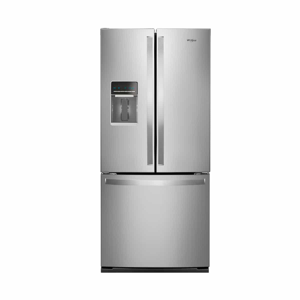 Nevera French Door 20 Pies con Dispensador de Acero Inoxidable Whirlpool
