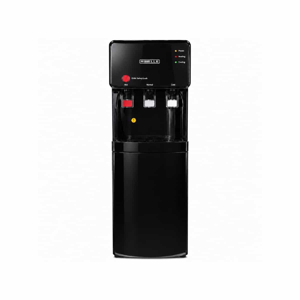 Dispensador de Agua con Nevera color Negro Ribelle