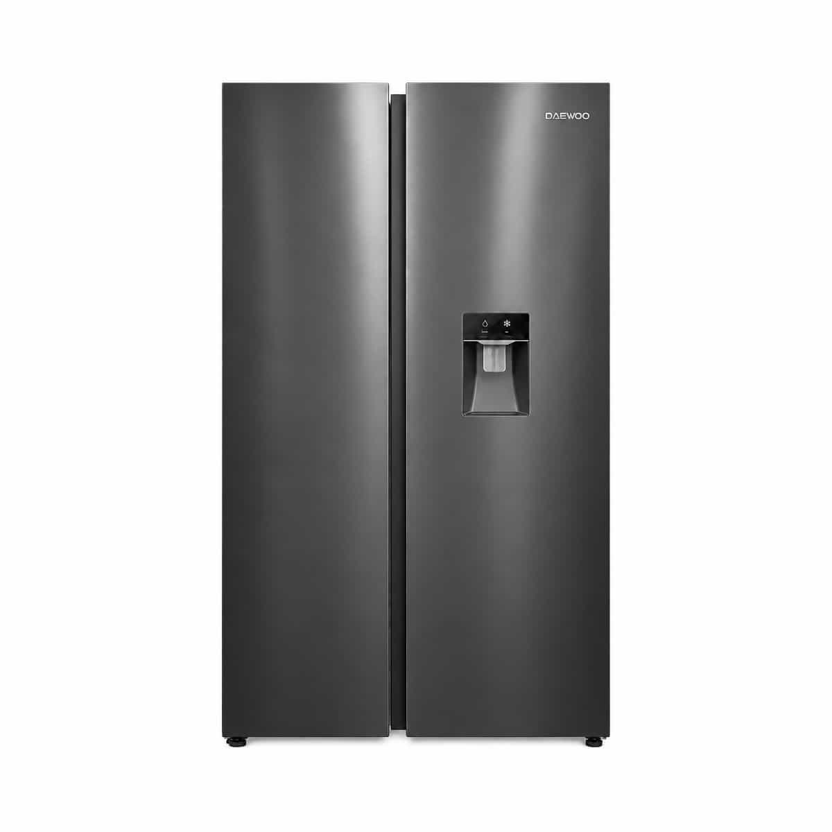 Nevera Side by Side 21 Pies Inverter Con Dispensador de Acero Inoxidable color Negro Daewoo