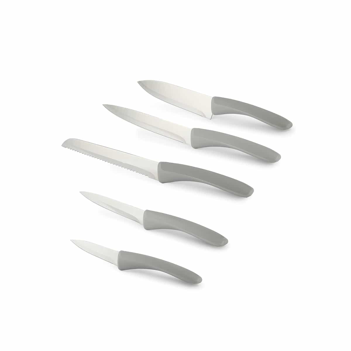 Juego De Cuchillos 5 Piezas Color Gris Bremen