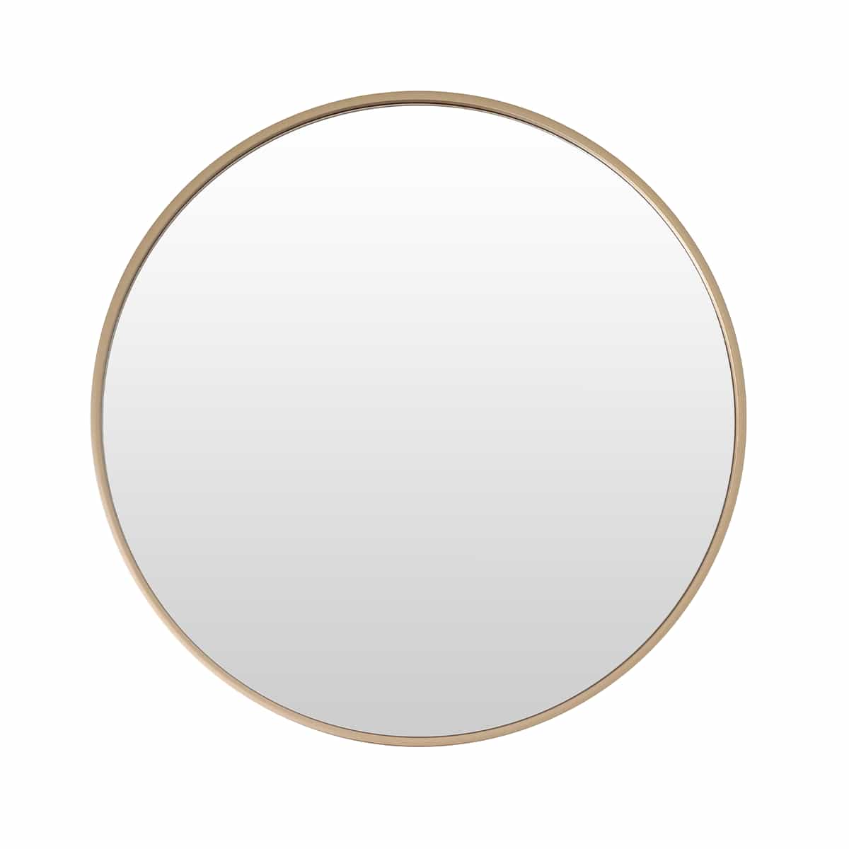 Espejo de Pared Redondo 50 CM Color Dorado Basic Home