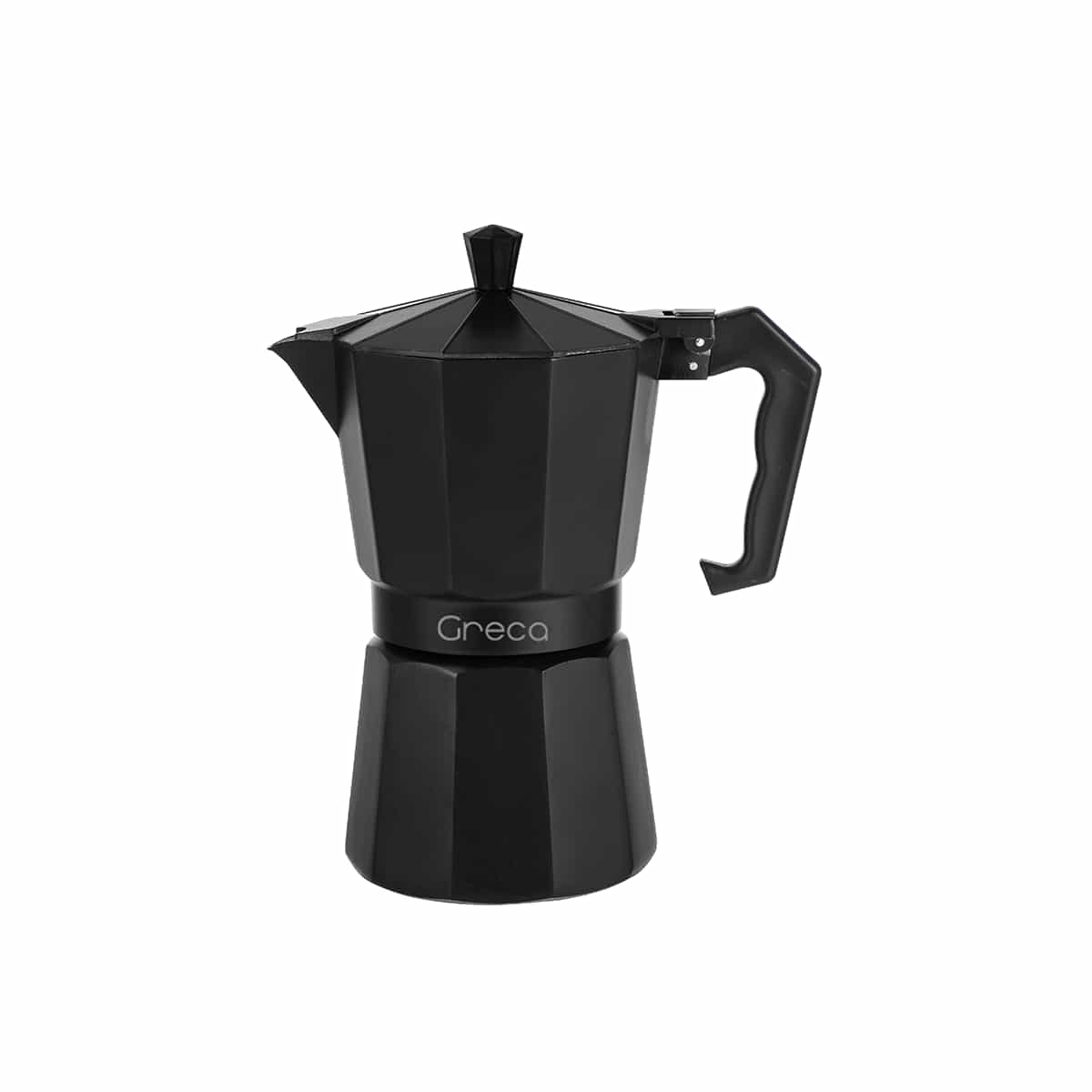 Cafetera 06 Tazas Clasica Color Negro Mate Greca
