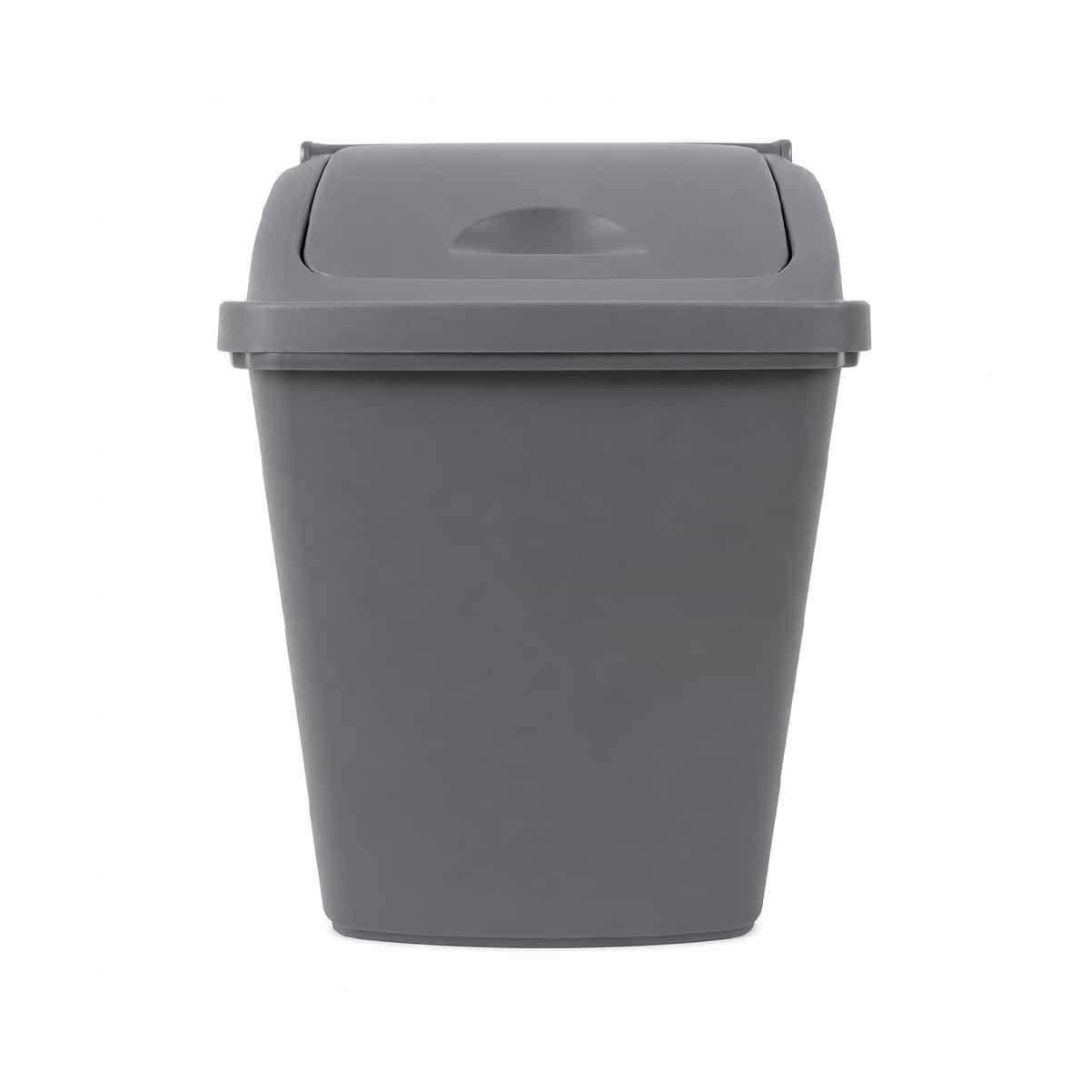 Basurero 25 Litros color Gris Basic Home