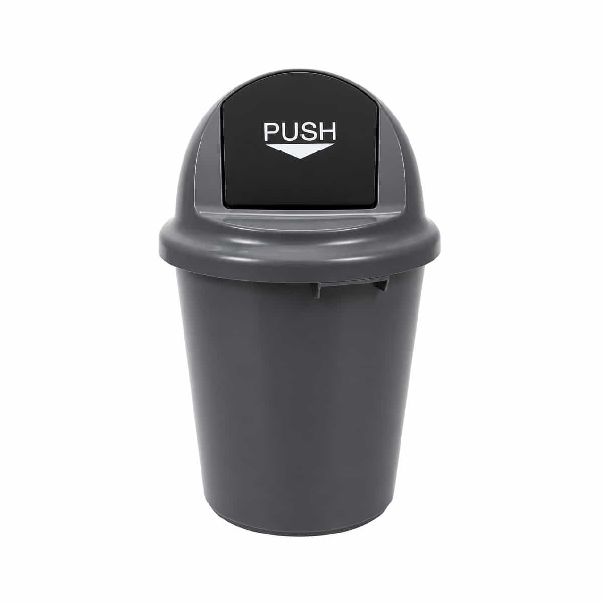 Basurero 70 Litros color Gris Basic Home