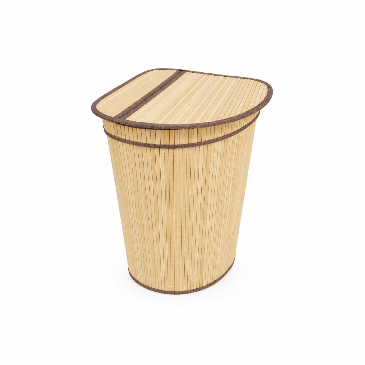 Cesto Esquinero De Bambu Color Beige Kennedy