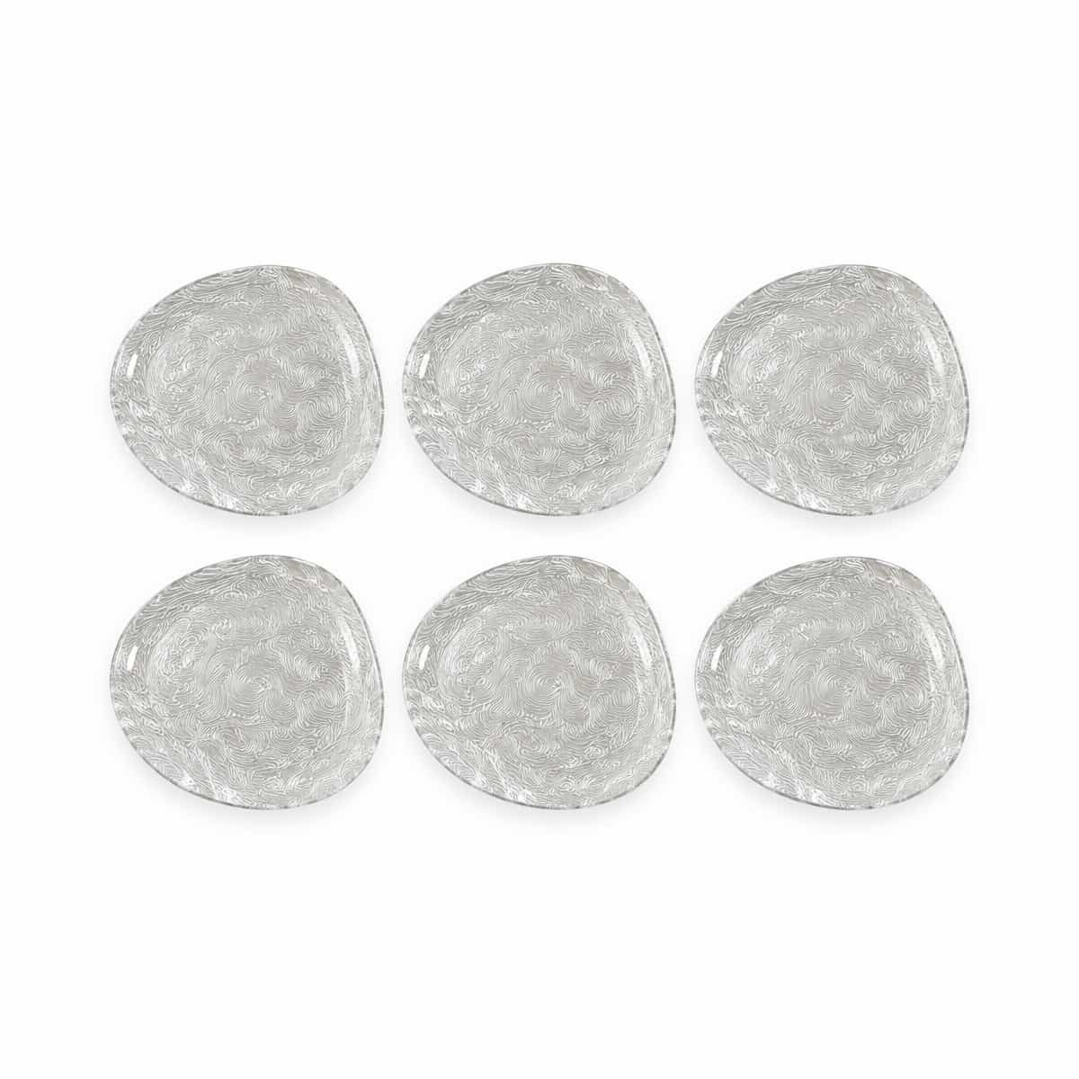 Juego de Platos de Vidrio Linde 19 cm 6 Piezas Pasabahce