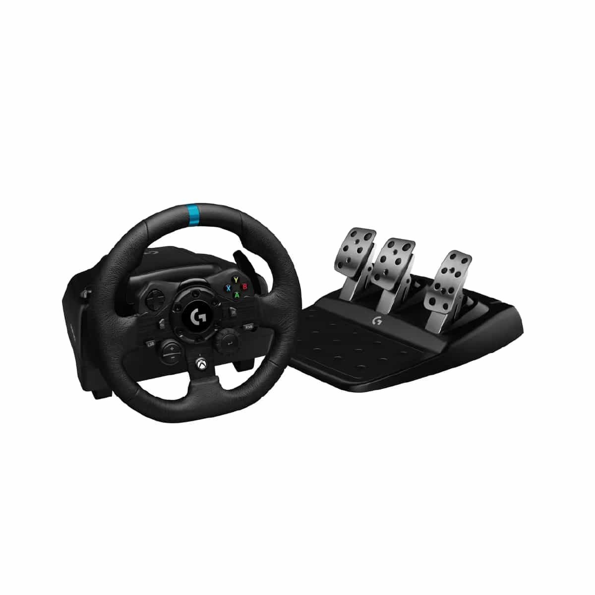 Kit De Volante Y Pedales Color Negro Logitech