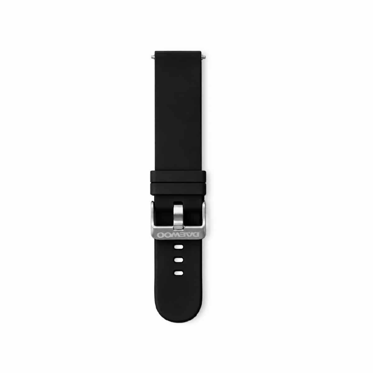 Correa De Silicón Para Reloj Color Negro Daewoo
