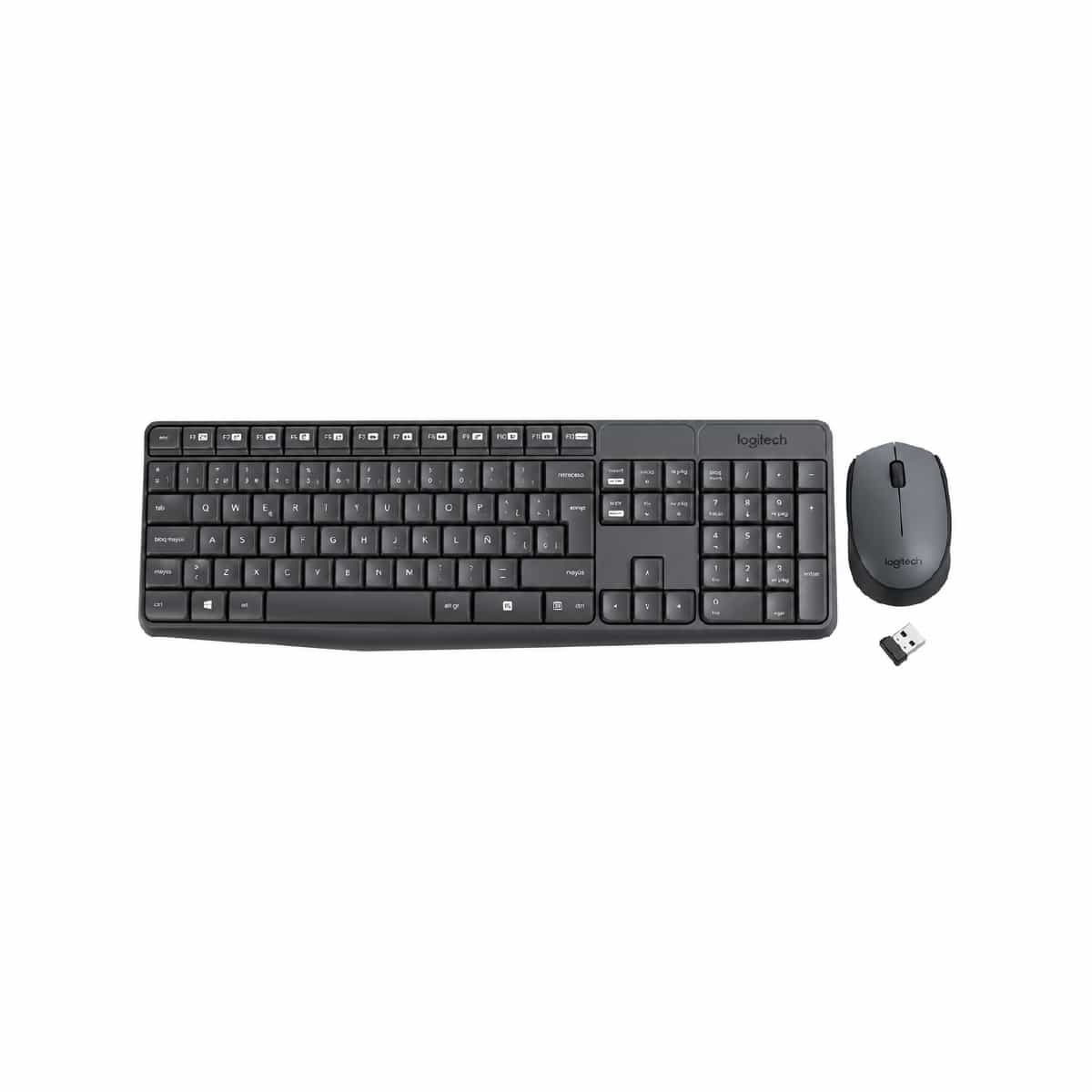 Kit de Teclado y Mouse Inalámbrico Color Negro Logitech