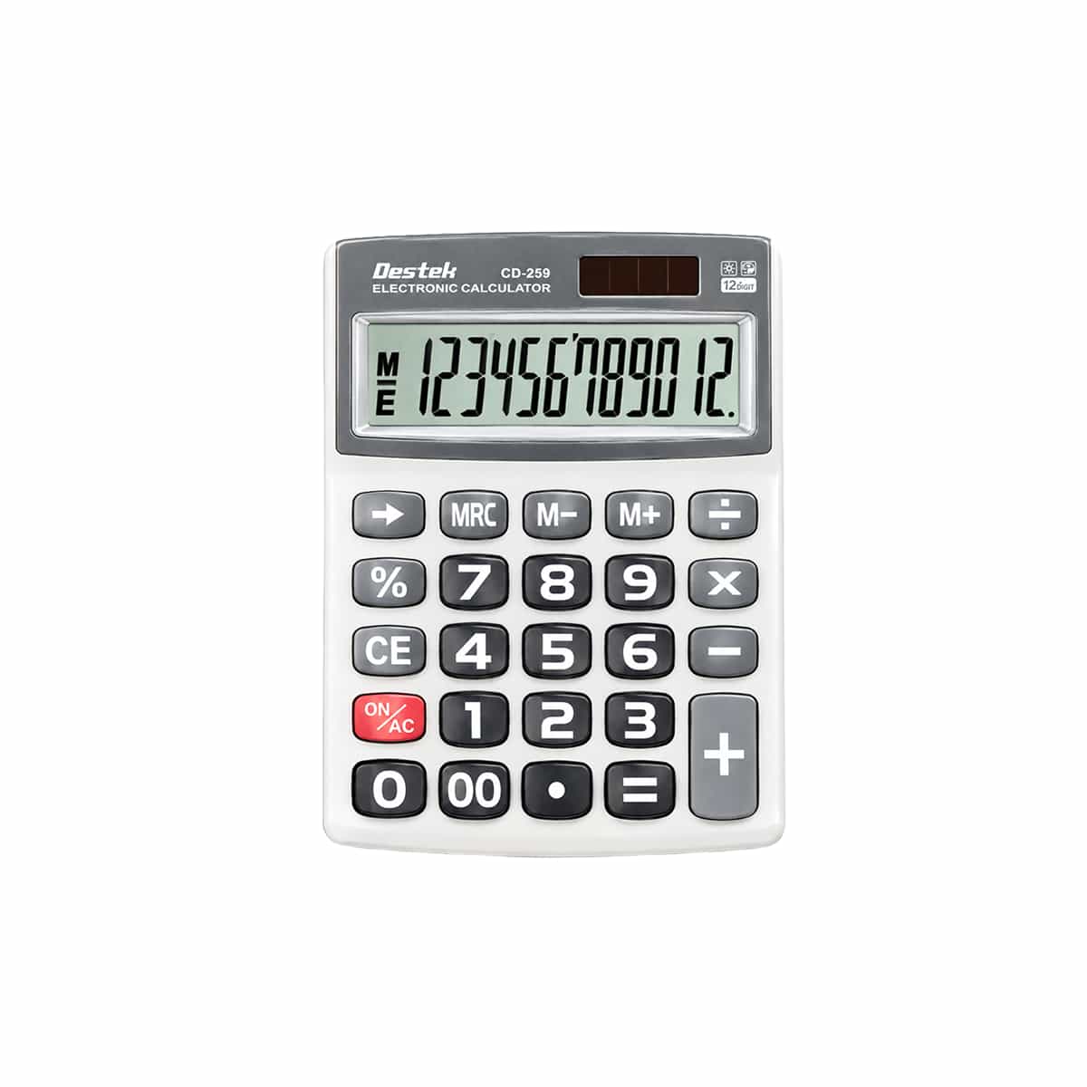 Calculadora Electronica 12 Digitos Color Plateado Destek
