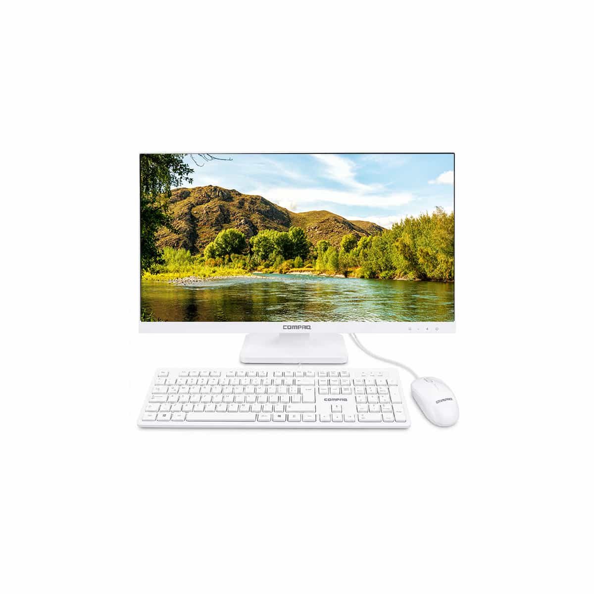 Computadora All In One 27 Pulgadas Ryzen 5 16GB RAM 512GB SSD Color Blanco Compaq