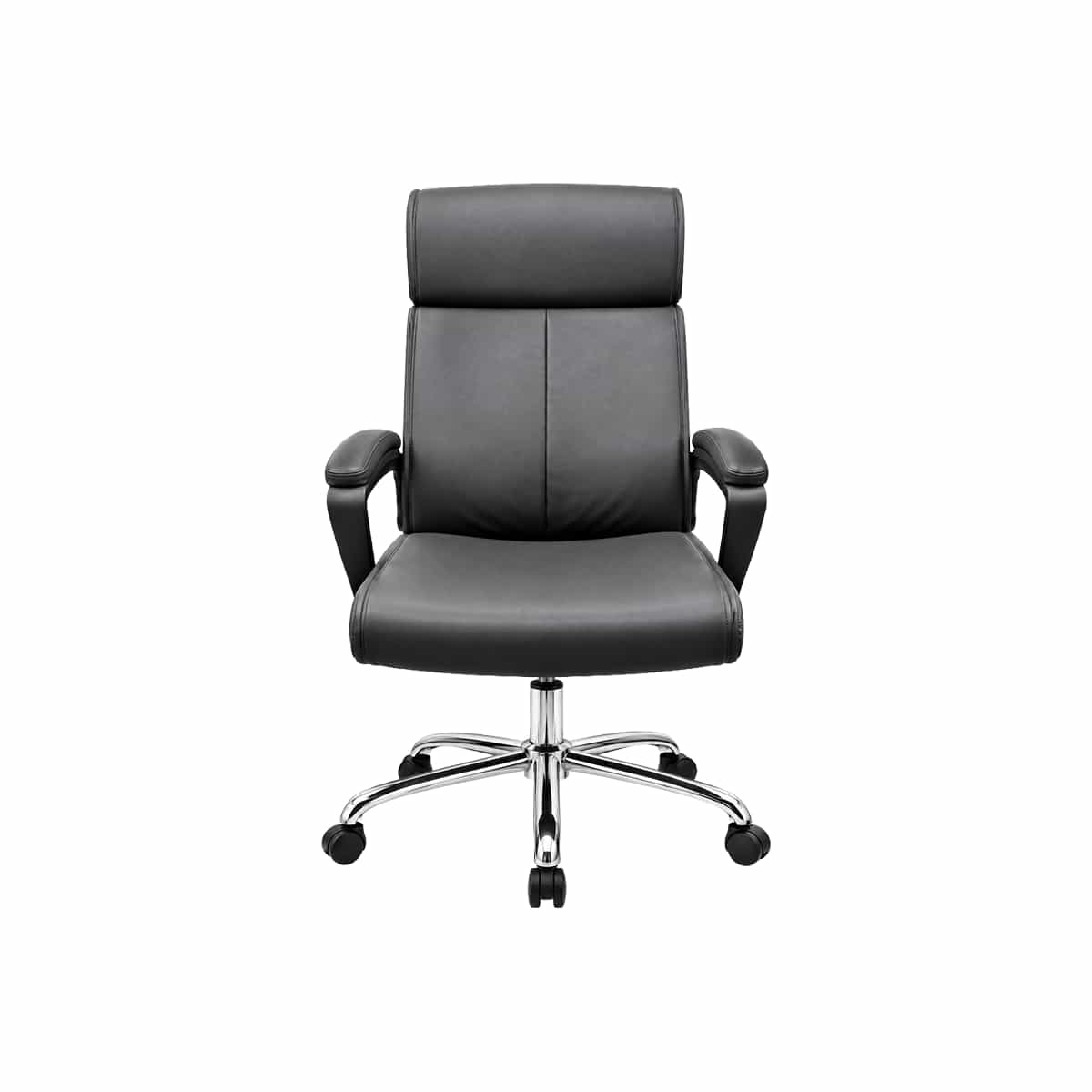 Silla De Oficina Gerencial De Cuero Sintético Color Negro Green Office