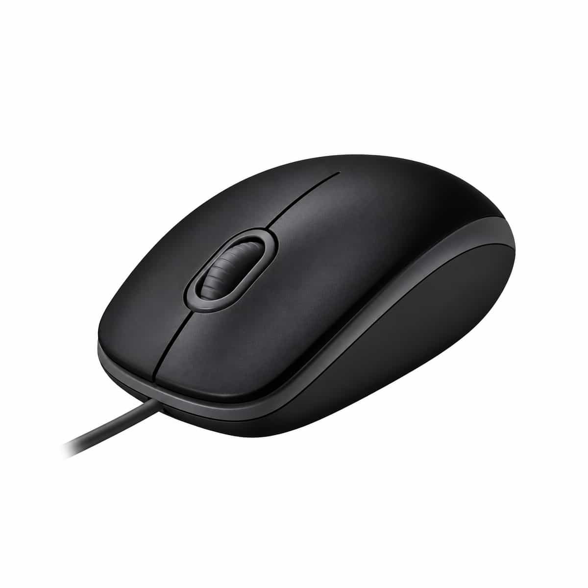 Mouse Alámbrico Negro Logitech