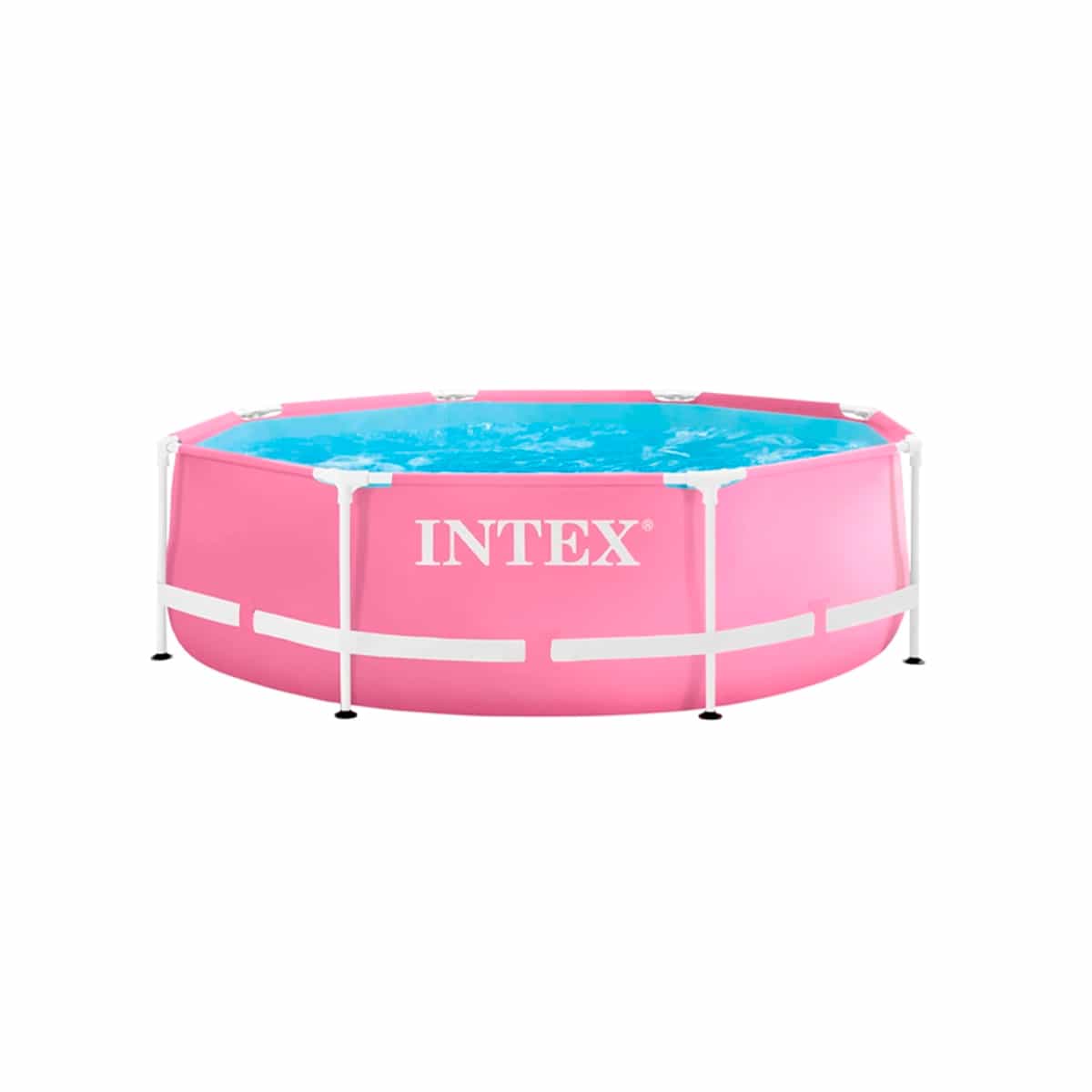 Piscina Redonda Estructural Color Rosa Intex