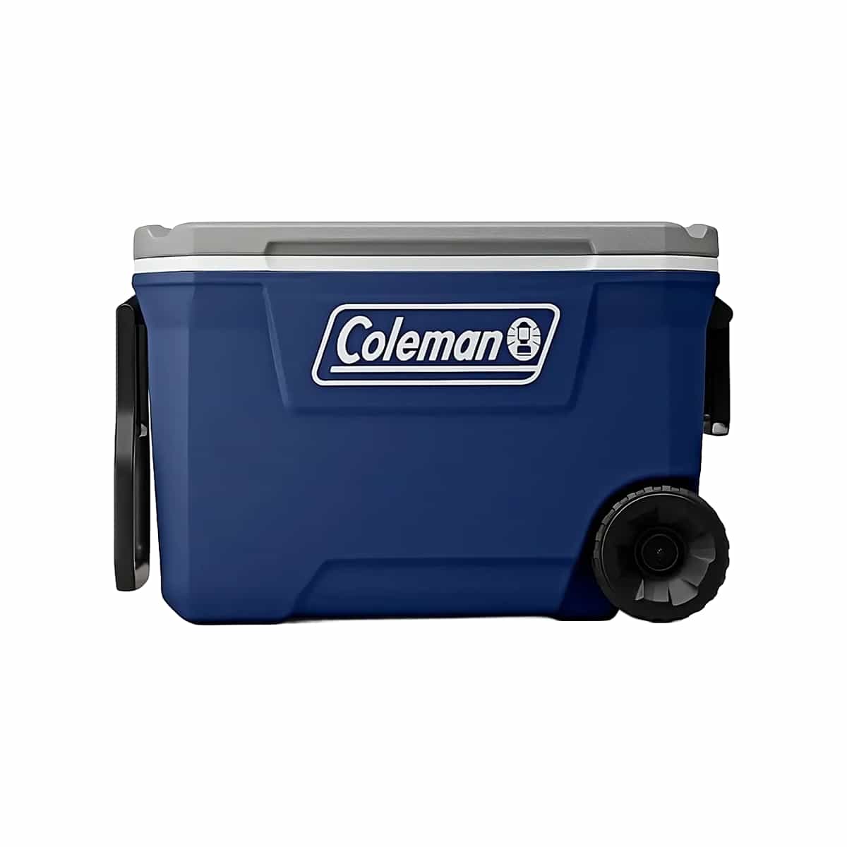 Cava Termica Familiar Con Ruedas 59 Litros Color Azul y Gris Coleman