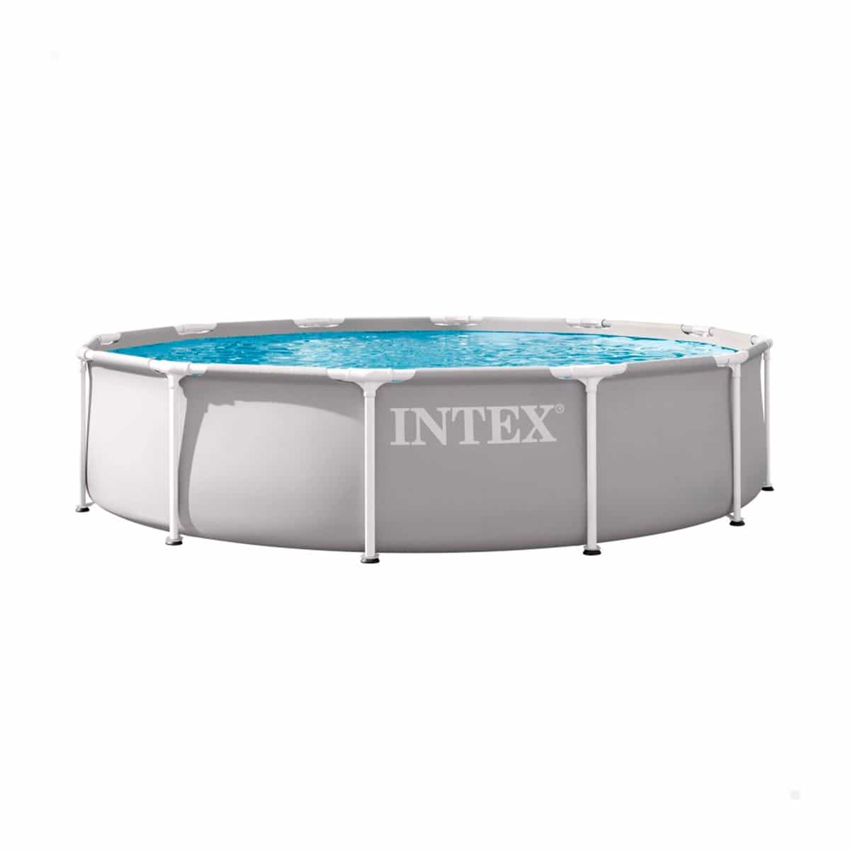 Piscina Redonda Prism Frame Color Gris Intex