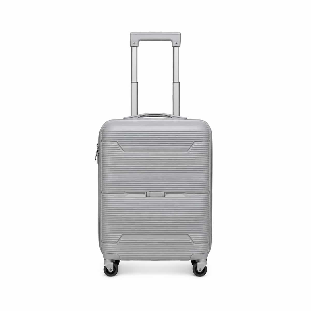 Maleta Con Ruedas 20 Pulgadas Color Gris Clipper Club