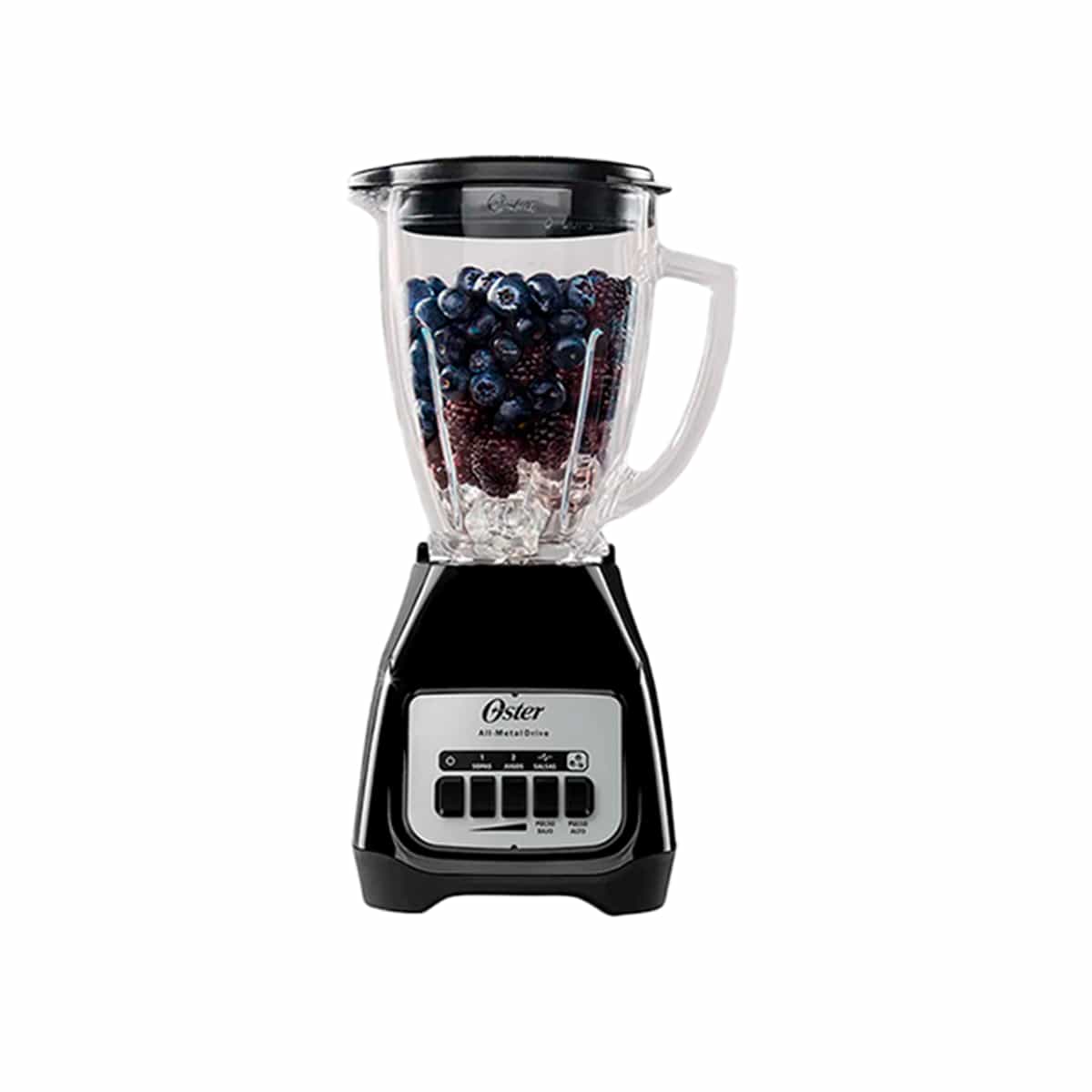 Licuadora De 6 Velocidades Vaso De Vidrio Color Negro Oster