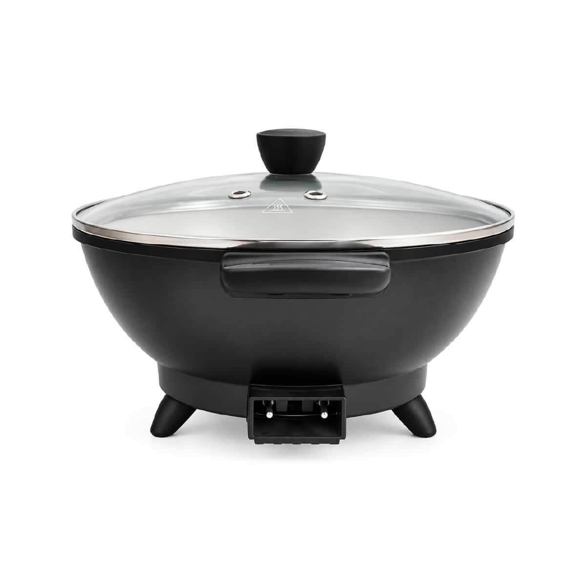 Sartén Eléctrico De Cerámica Color Negro Bremen