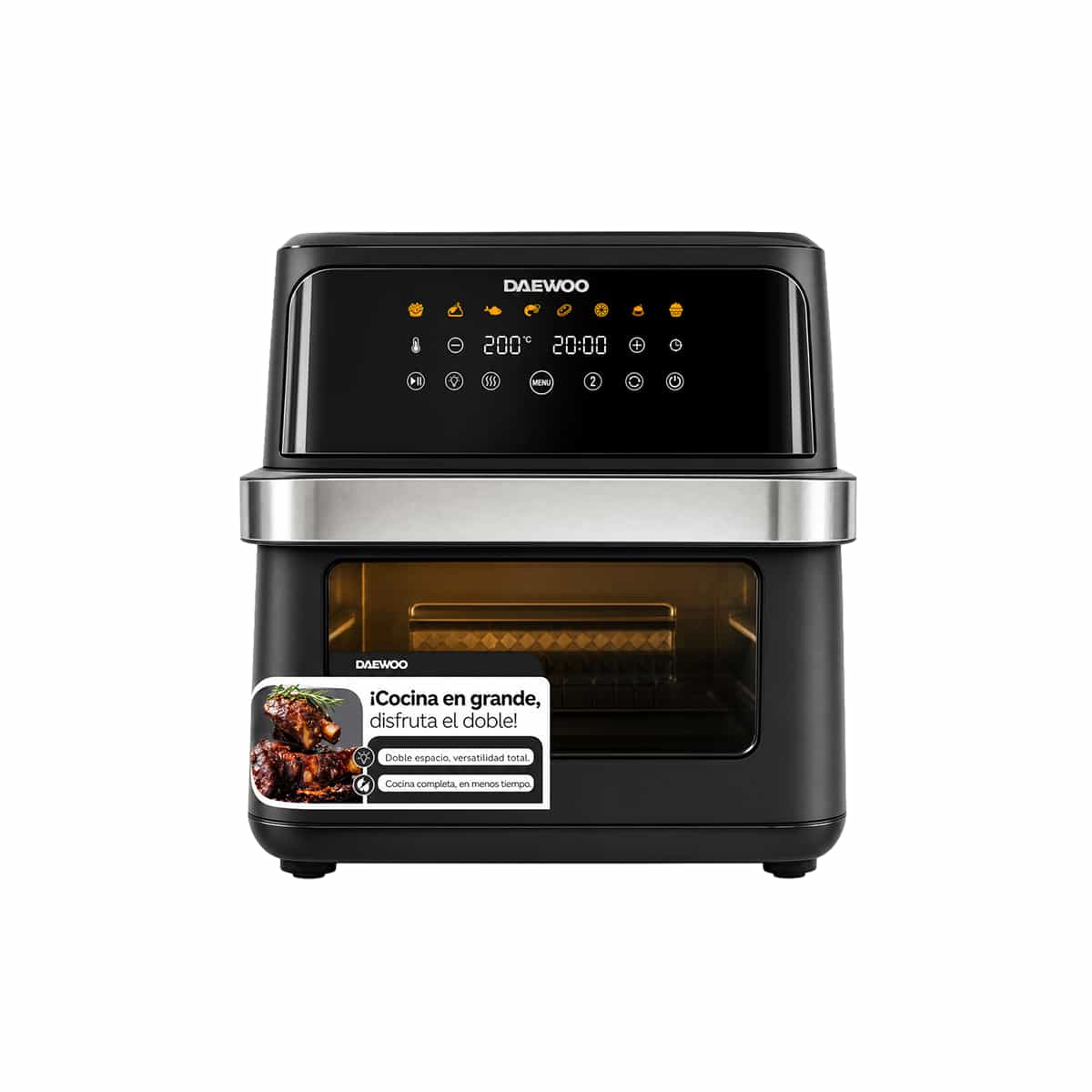 Freidora de Aire Digital 10 Litros Color Negro Daewoo