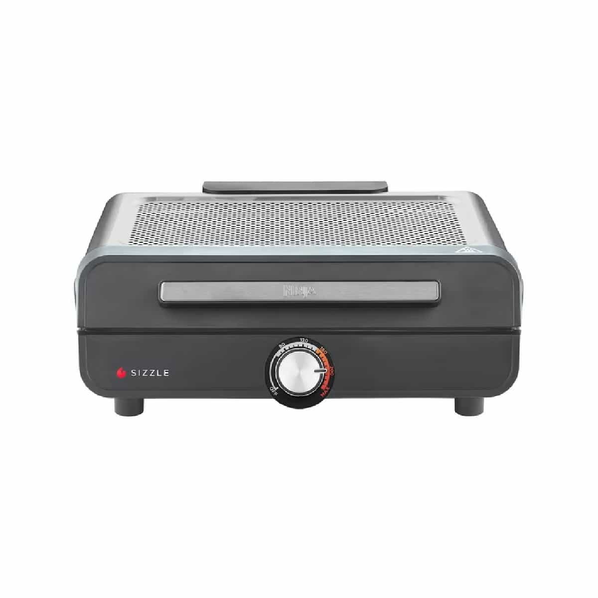 Parrilla y Plancha Eléctrica para Interior Negro Ninja