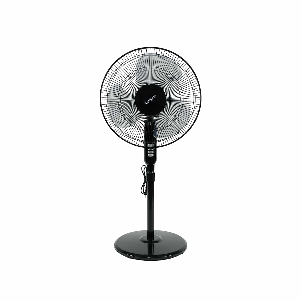Ventilador De Pedestal 16 Pulgadas Color Negro Sankey