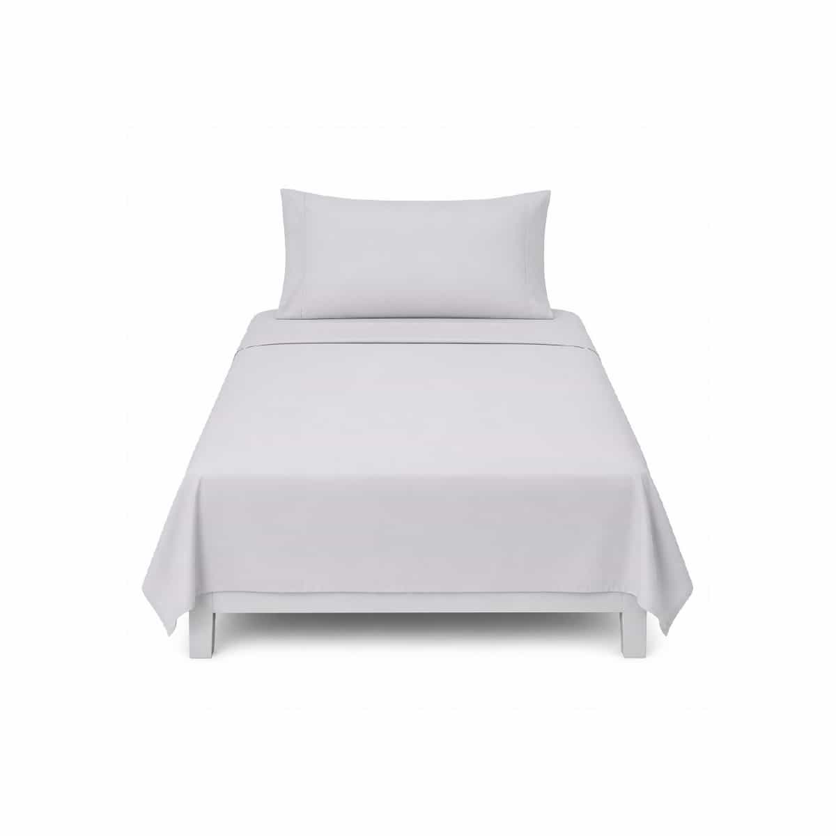 Juego De Sábanas Twin De 3 Piezas Color Gris Claro Soho