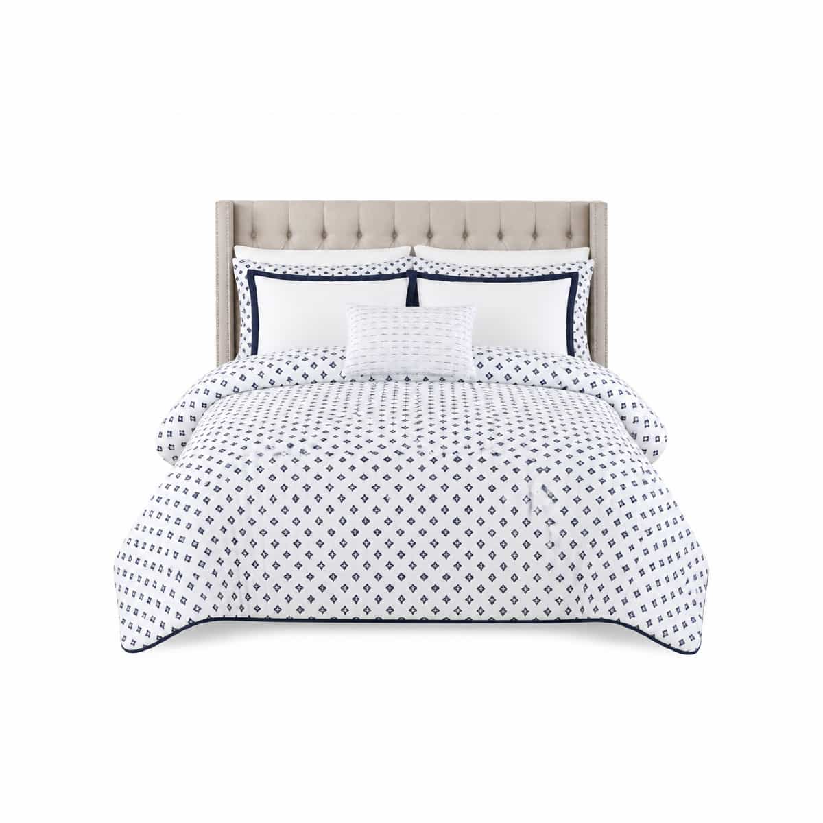 Edredón Queen Reversible 10 Piezas Beige Ella Elise