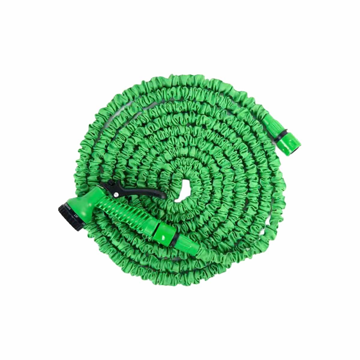Manguera Expandible Para Jardín Con Pistola Rociadora Color Verde G-Ley