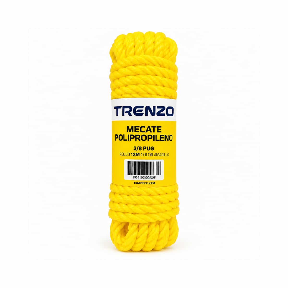 Mecate De Polipropileno 3/8 Pulgadas Amarillo Trenzo