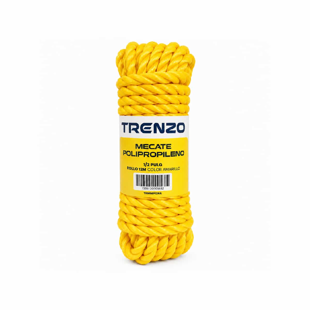 Mecate De Polipropileno De 1/2 Pulgadas Amarillo Trenzo