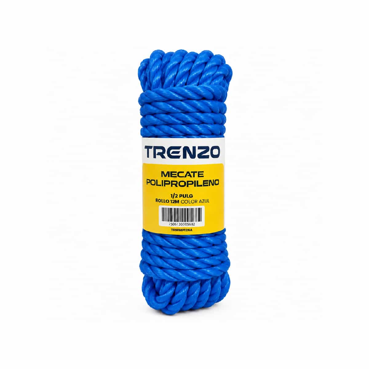 Mecate De Polipropileno De 1/2 Pulgadas Azul Trenzo