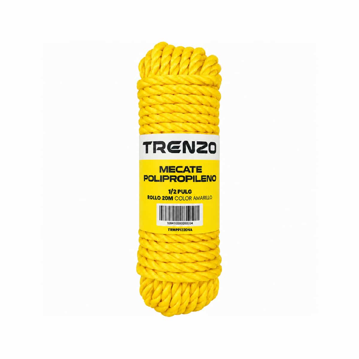 Mecate De Polipropileno 1/2 Pulgadas Amarillo Trenzo