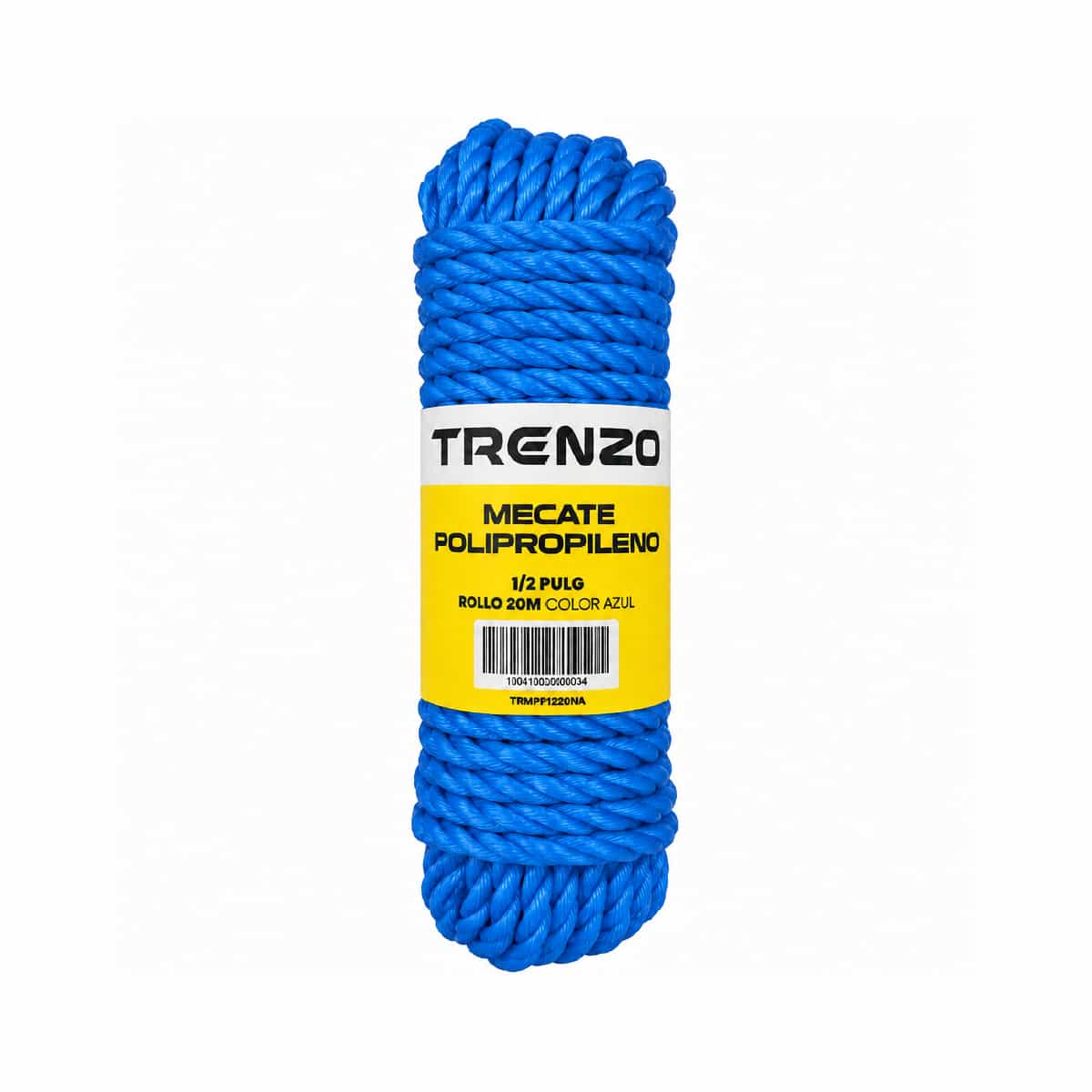 Mecate De Polipropileno 1/2 Pulgadas Azul Trenzo