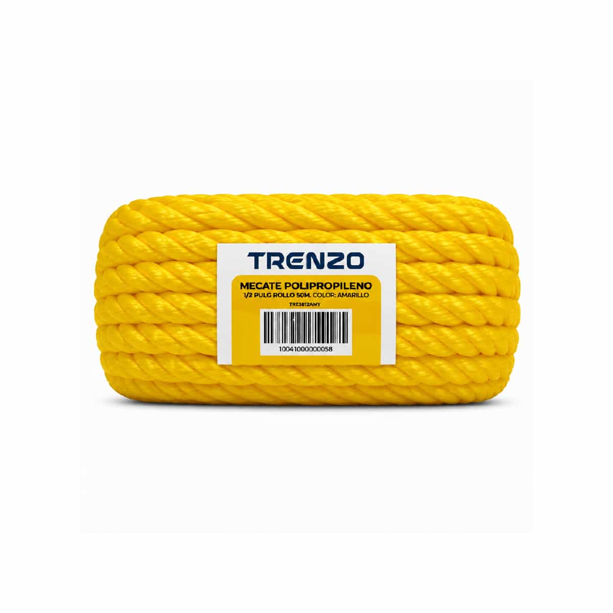Mecate De Polipropileno De 1/2 Pulgadas Amarillo Trenzo